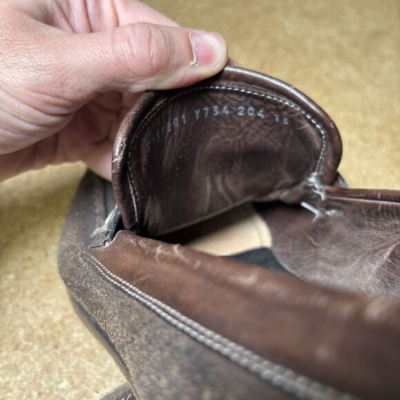 John Varvatos Thompson Venetian loafers in brown suede Size 13